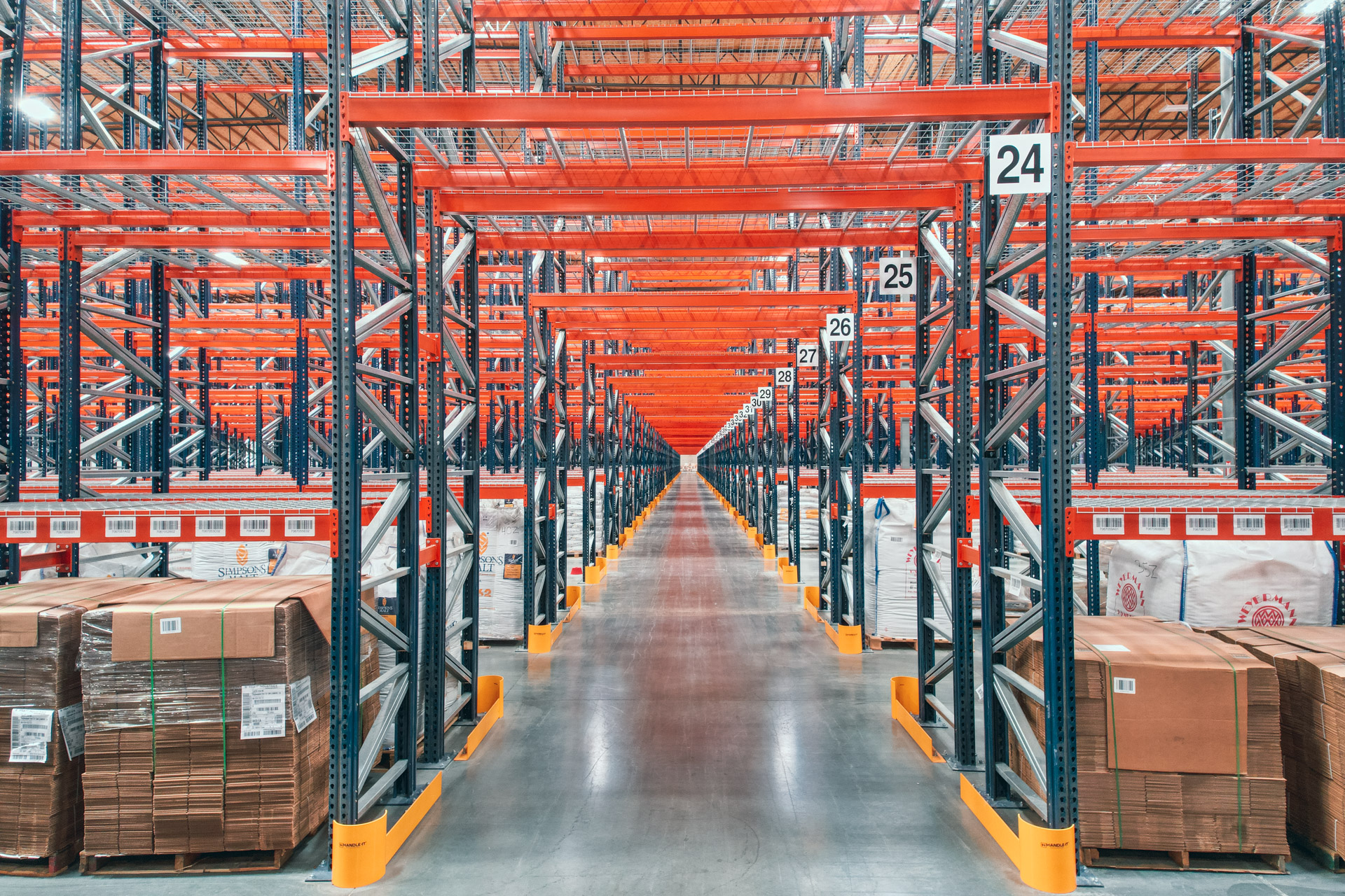 Industrial pallet racking installation in Pittsburgh warehouse
